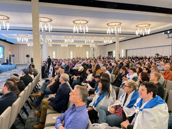 Nearly 600 people attended a Solidarity with Israel event in Skokie on Oct. 22. The event had speakers from Israel and Chicago voice their support of Israel.